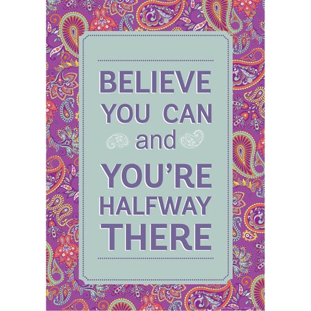 Eureka Positively Paisley Halfway There Poster, 13" x 19"